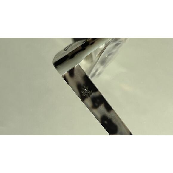 Lele Sadoughi Leopard Cat-eye UV Sunglasses Gold Logo - Picture 11 of 15